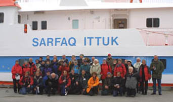 Deltagerne ved ankomsten til Nuuk